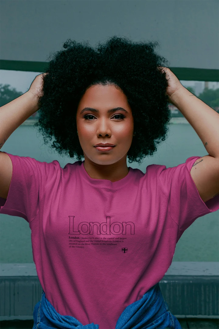 Sustainable Cotton Short Sleeve T Shirt #London