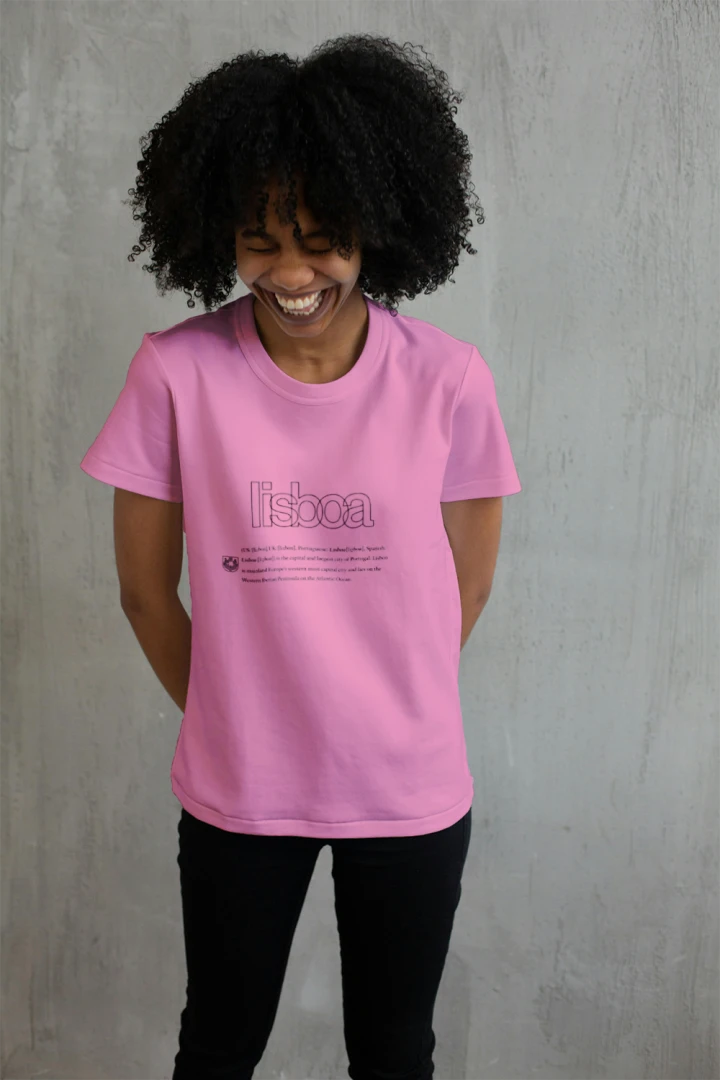 Sustainable Cotton Short Sleeve T Shirt #Lisbon