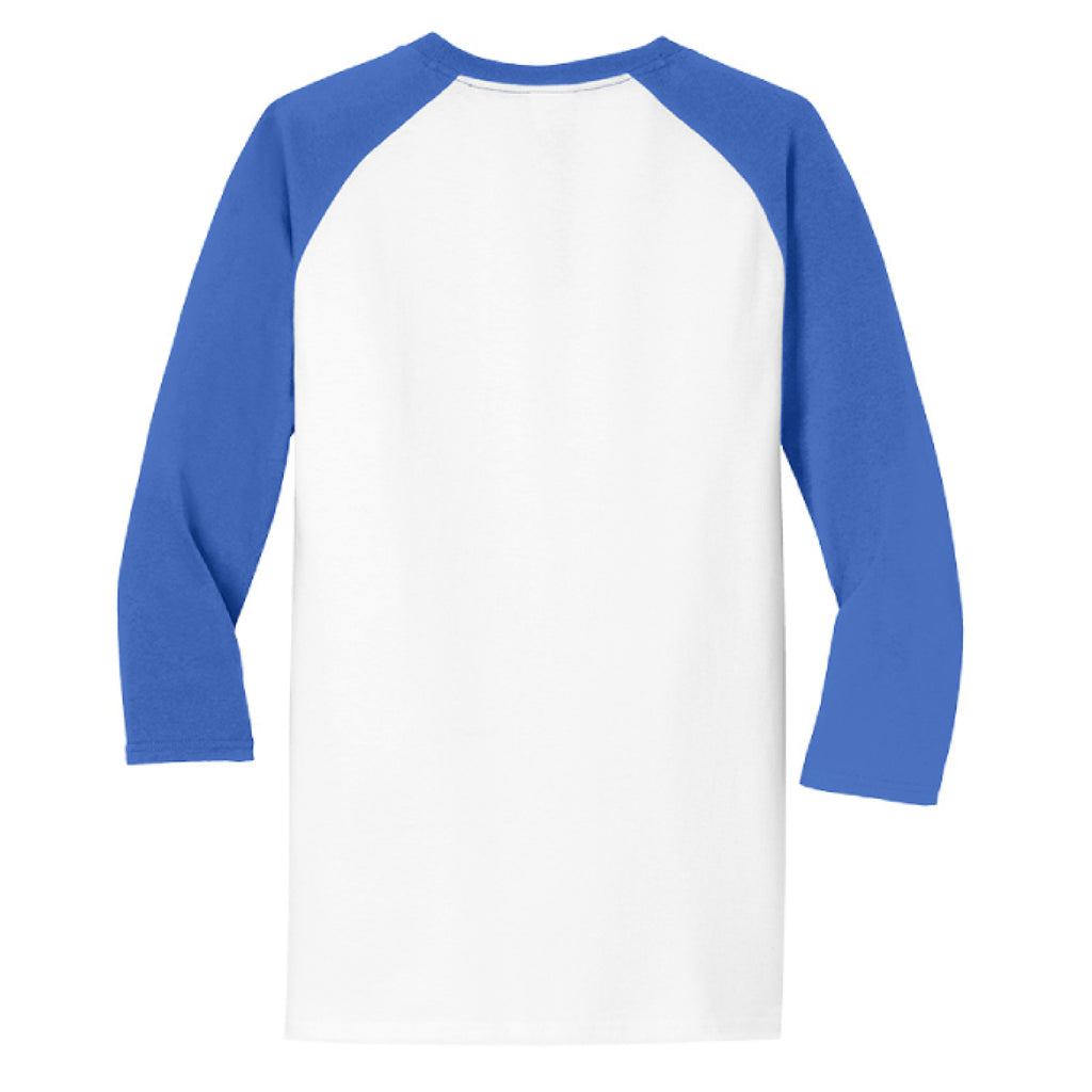 White/ Royal - BACK