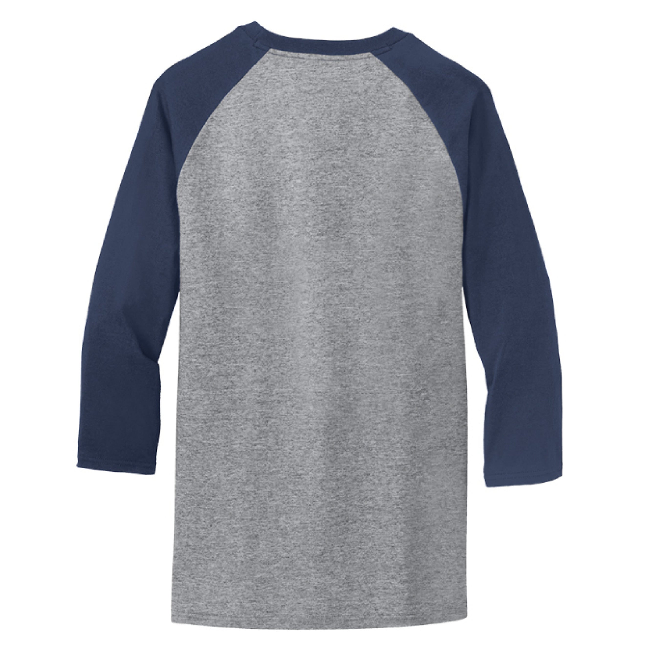 Athletic Heather/ Navy - BACK