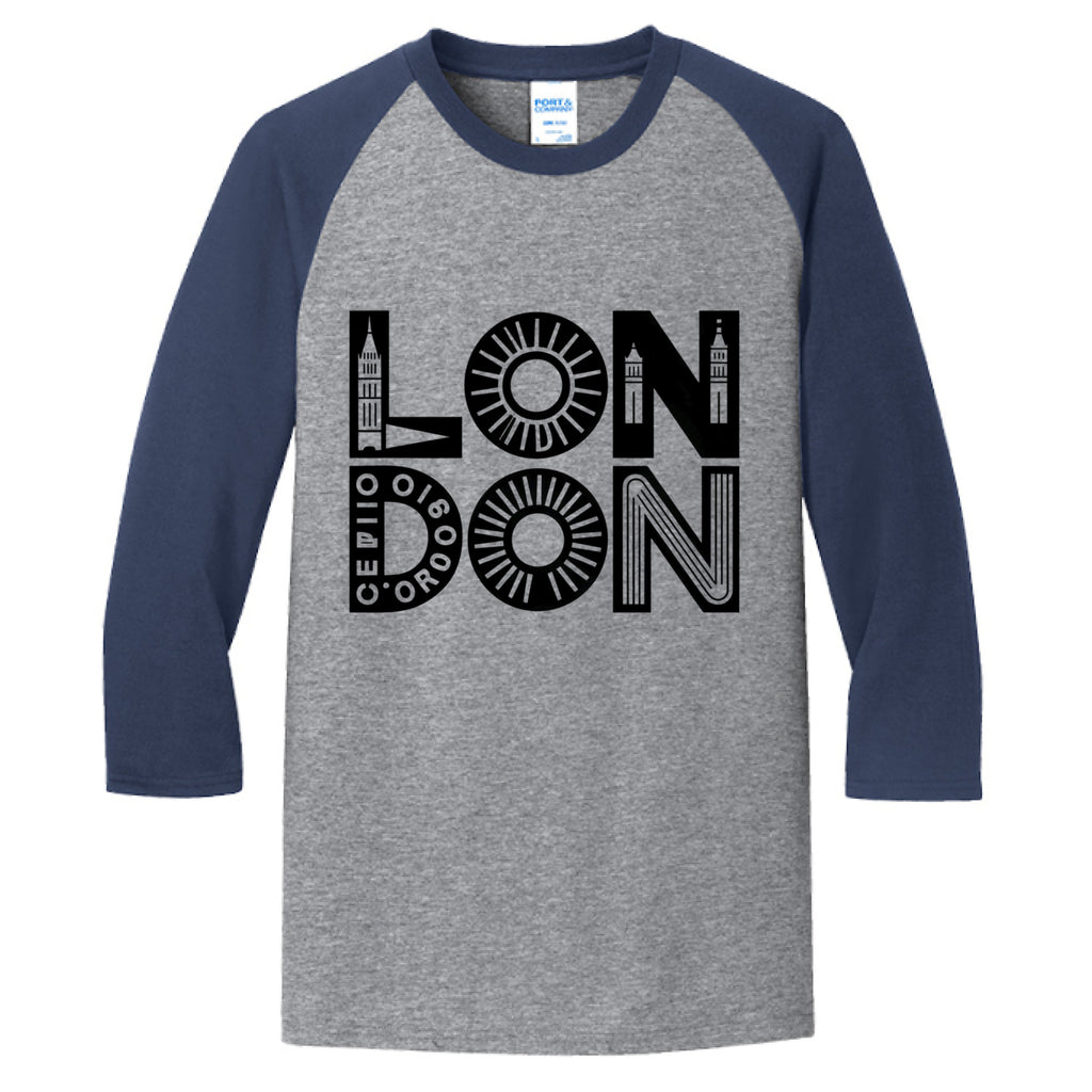 Athletic Heather/ Navy - FRONT