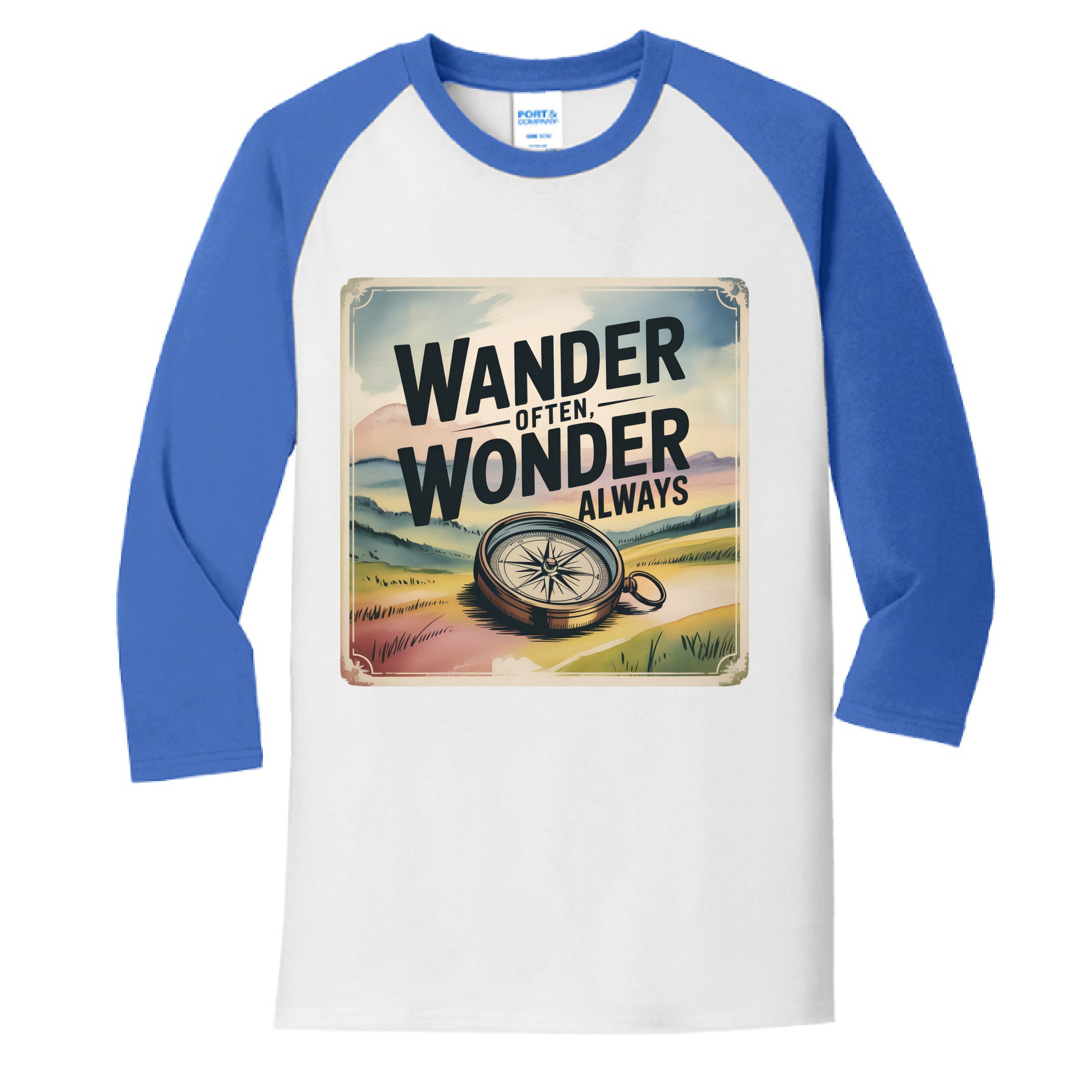 White/ Royal - FRONT