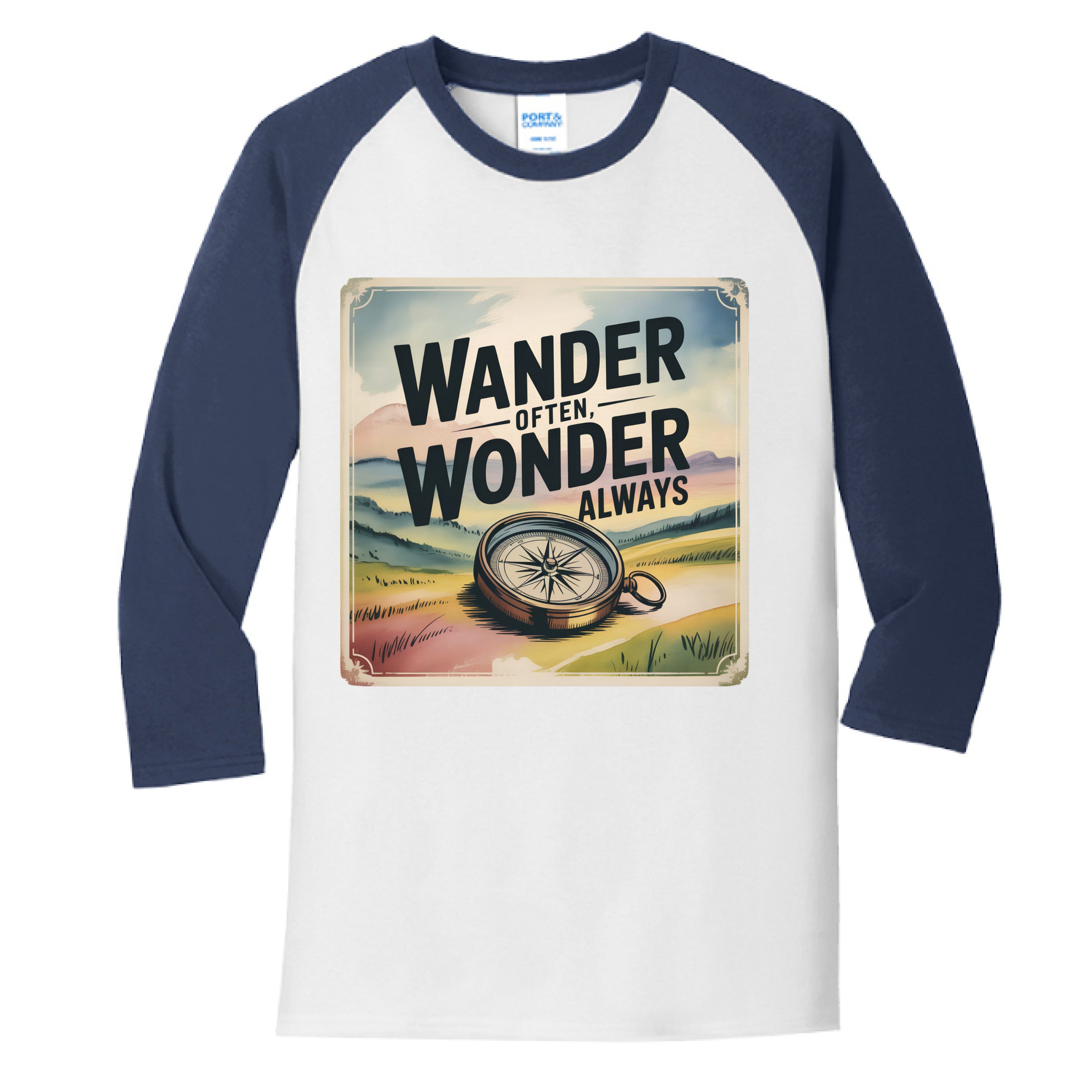 White/ Navy - FRONT